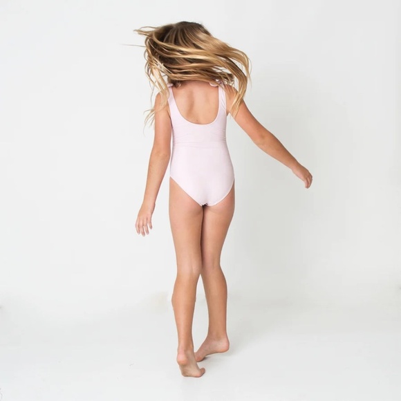 Shade Critters Girls One Piece Pink Leopard Magic Sequin Swimsuit - size 6 - Picture 3 of 6